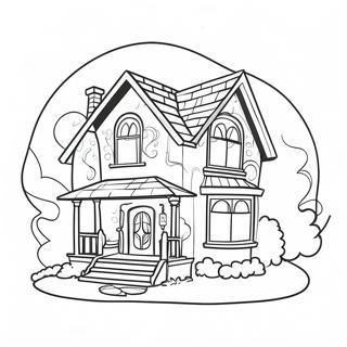 Cozy Dream House Coloring Page 42201-34997