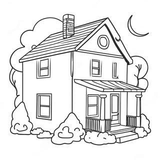 Cozy Dream House Coloring Page 42201-35000