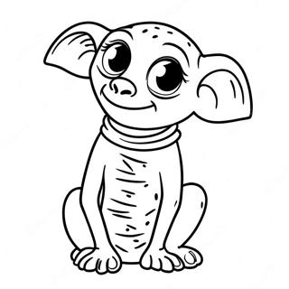 Dobby With Socks Coloring Page 42211-35003