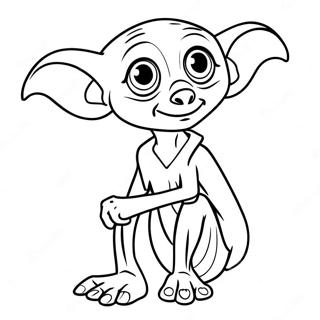 Dobby With Socks Coloring Page 42211-35004