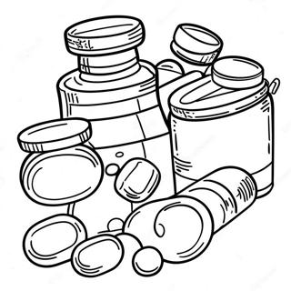 Prescription Medication Coloring Page 4221-3407