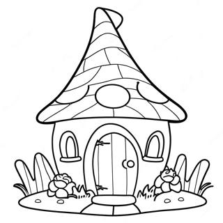 Gnome House Coloring Page 42220-35006