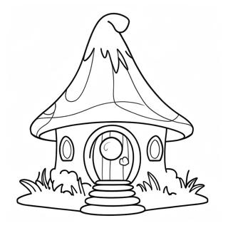 Gnome House Coloring Page 42220-35007