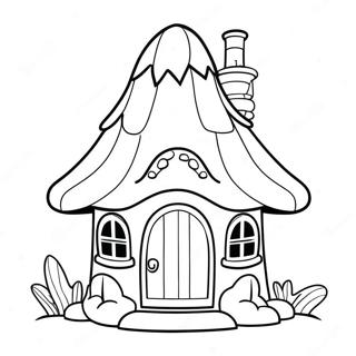 Gnome House Coloring Page 42220-35008