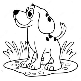 Harry The Dirty Dog Playing In Mud Coloring Page 42231-35019