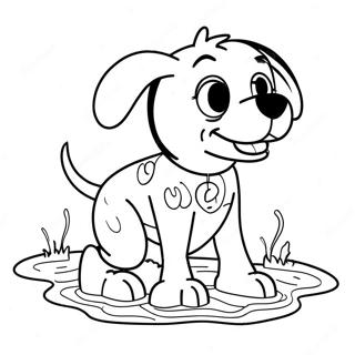 Harry The Dirty Dog Playing In Mud Coloring Page 42231-35020