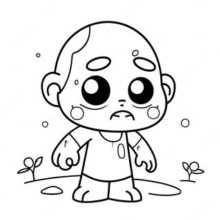 Cute Among Us Zombie Character Coloring Page 42251-35033