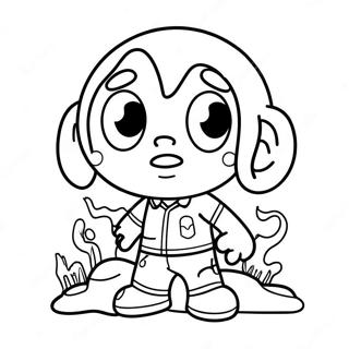 Cute Among Us Zombie Character Coloring Page 42251-35036