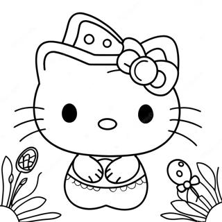 Hello Kitty Easter Coloring Pages