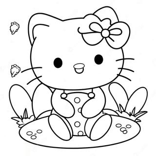 Hello Kitty Easter Coloring Page 42260-35039