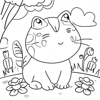 Cat Toad Coloring Pages