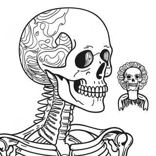 Detailed Human Skeleton Coloring Page 42281-35057