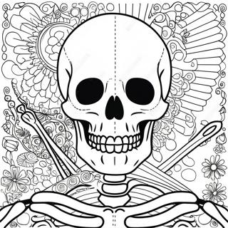 Detailed Human Skeleton Coloring Page 42281-35058