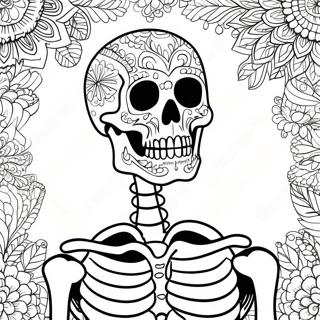 Detailed Human Skeleton Coloring Page 42281-35059