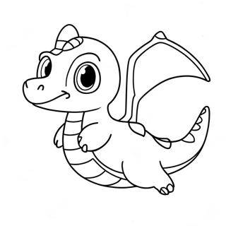 Cute Dragonite Flying Coloring Page 42301-35086