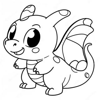 Cute Dragonite Flying Coloring Page 42301-35087