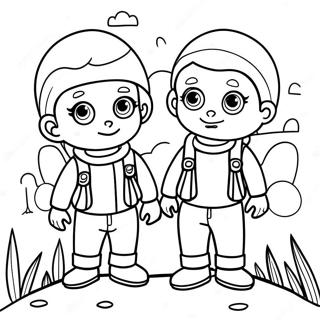 Tuttle Twins Adventure Coloring Page 42321-35091