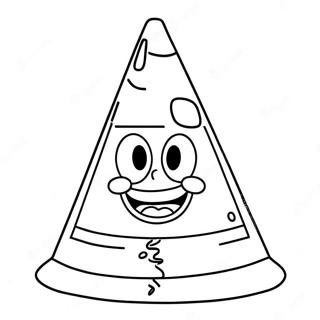 Spongebob Party Hat Coloring Page 42331-35097