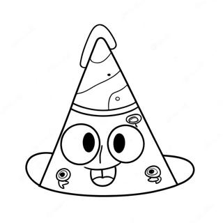 Spongebob Party Hat Coloring Page 42331-35099