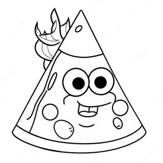 Spongebob Party Hat Coloring Page 42331-35100