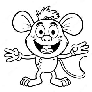 Cool Rat Fink Character Coloring Page 42341-35108