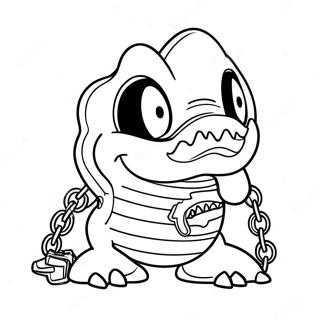 Chain Chomp Coloring Page 42350-35297