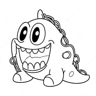 Cute Chain Chomp Character Coloring Page 42351-35121