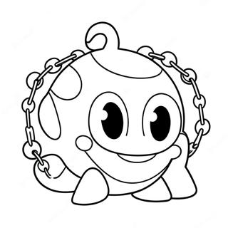 Cute Chain Chomp Character Coloring Page 42351-35123