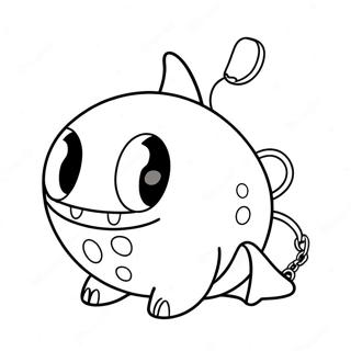 Cute Chain Chomp Character Coloring Page 42351-35302