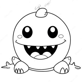 Cute Chain Chomp Character Coloring Page 42351-35303