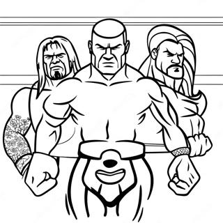 Wwe Superstars In Action Coloring Page 42361-35307