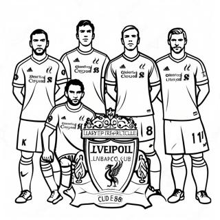 Liverpool Football Club Players Coloring Page 42371-35133