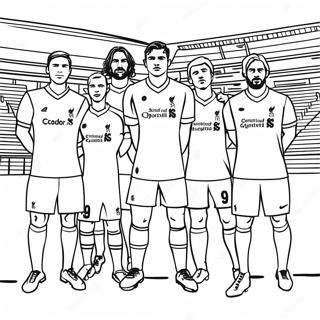 Liverpool Football Club Players Coloring Page 42371-35135