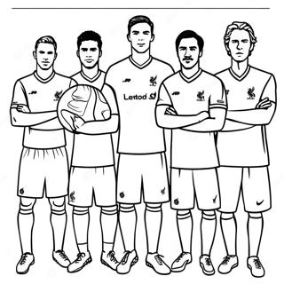 Liverpool Football Club Players Coloring Page 42371-35136