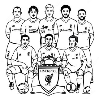 Liverpool Football Club Players Coloring Page 42371-35317