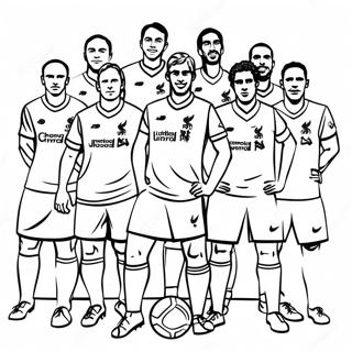 Liverpool Football Club Players Coloring Page 42371-35319