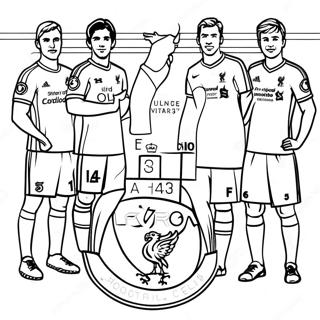 Liverpool Football Club Players Coloring Page 42371-35320