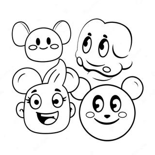 Disney Emoji Coloring Page 42380-35313