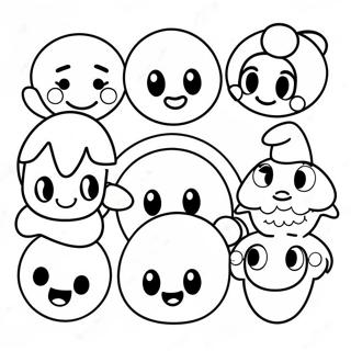 Happy Disney Emoji Characters Coloring Page 42381-35137