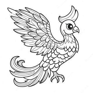 Mythical Phoenix Coloring Page 42400-35150