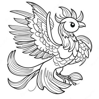 Mythical Phoenix Coloring Page 42400-35151