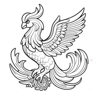 Mythical Phoenix Coloring Page 42400-35330