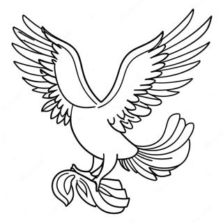 Majestic Phoenix In Flight Coloring Page 42401-35157