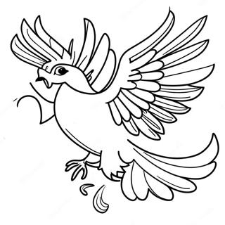 Majestic Phoenix In Flight Coloring Page 42401-35158