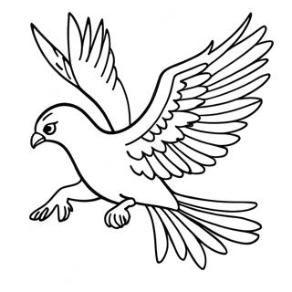 Majestic Phoenix In Flight Coloring Page 42401-35160