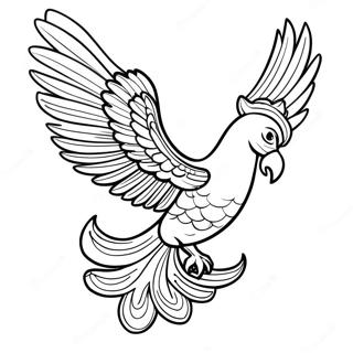 Majestic Phoenix In Flight Coloring Page 42401-35339