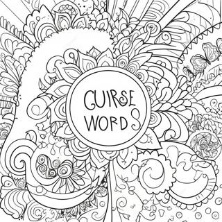 Sayings Quote Curse Words Coloring Page 4240-3420