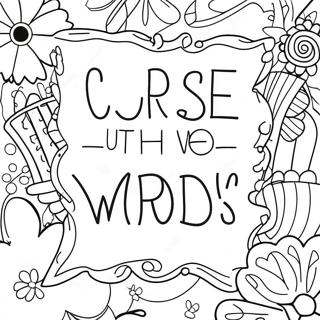 Funny Sayings Quote Curse Words Coloring Page 4241-3423