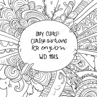 Funny Sayings Quote Curse Words Coloring Page 4241-3424