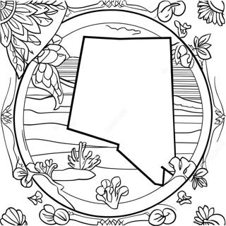 Nevada State Outline Coloring Page 42420-35345